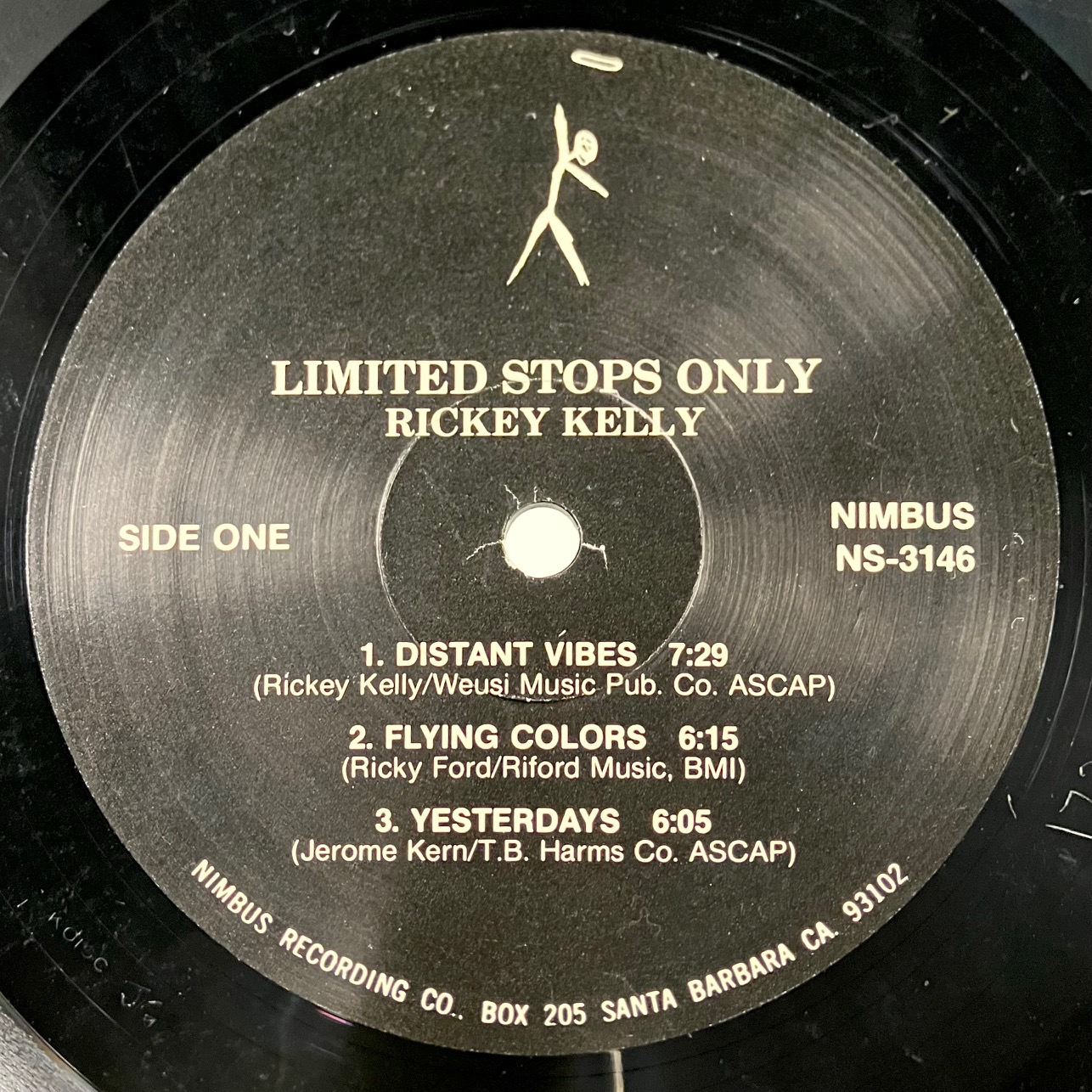 RICKEY KELLY / LIMITED STOPS ONLY (NIMBUS WEST NS-3146) - FACE 