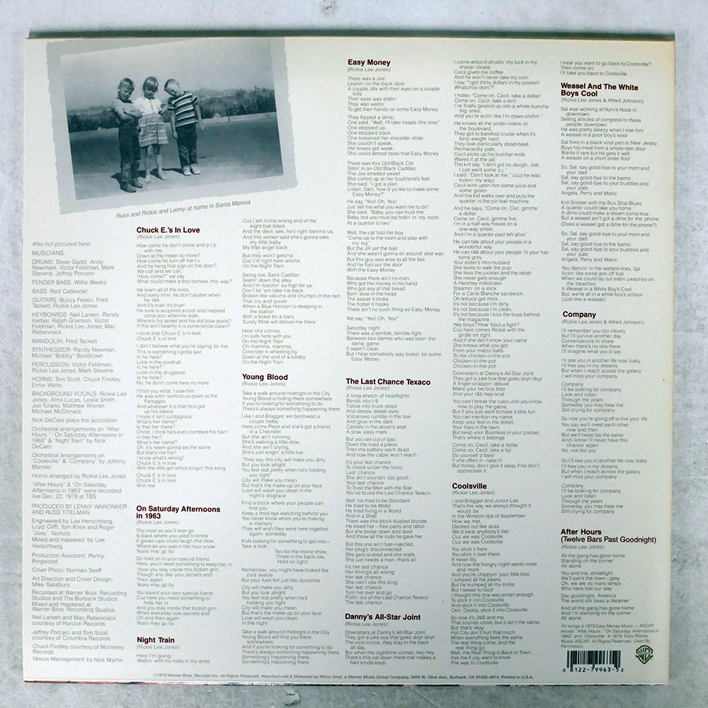 RICKIE LEE JONES / S/T