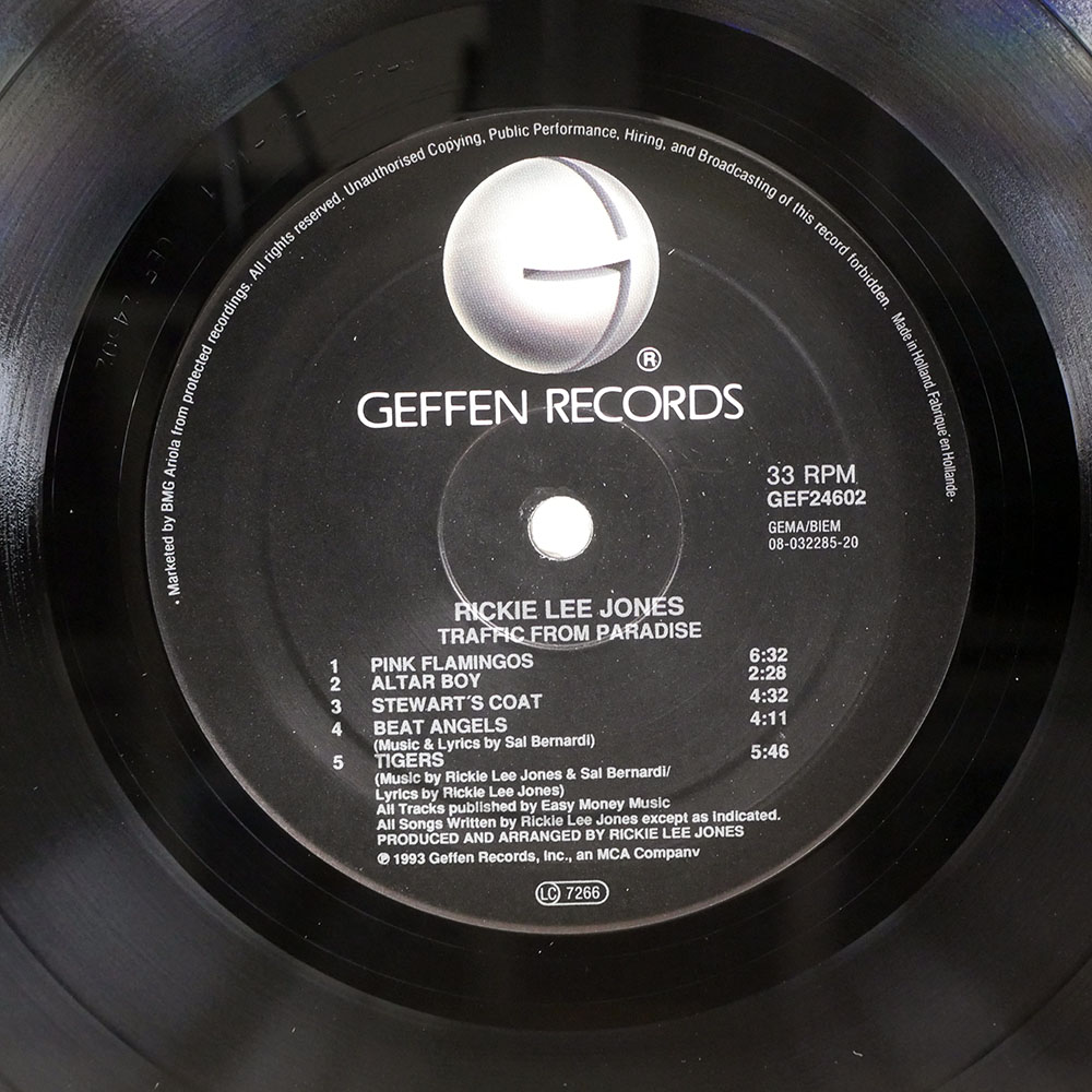 RICKIE LEE JONES / TRAFFIC FROM PARADISE