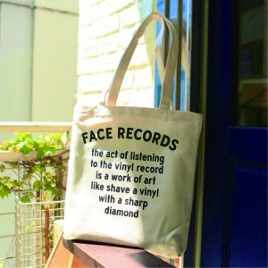 FACE RECORDS ARCH LOGO TOTE BAG/ ONE SIZE