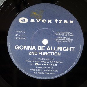 2ND FUNK-TION / GONNA BE ALRIGHT