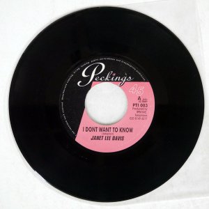 JANET LEE DAVIS / I DONT WANT TO KNOW