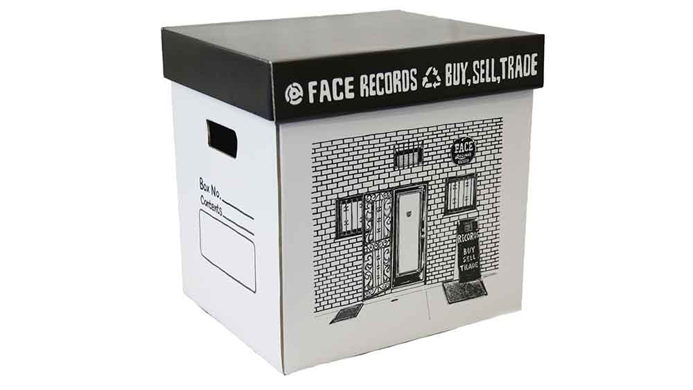 FACE RECORDS STORAGE BOX LP BLACK/ FACE RECORDS STORAGE BOX LP BLACK