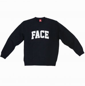 SW-21FW007 FACE RECORDS SWEAT 21FW NV×WH M/ NV M